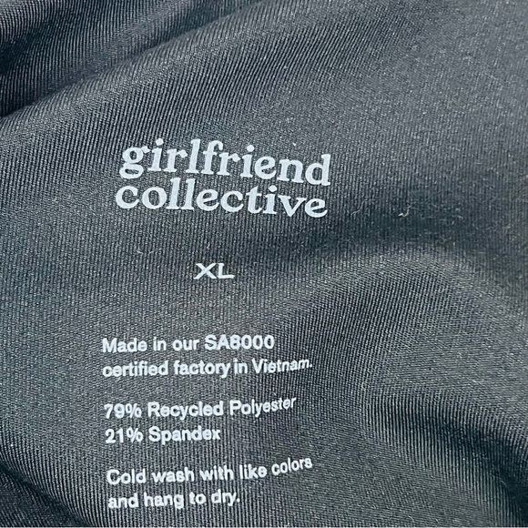 GIRLFRIEND COLLECTIVE Tommy dress black lined athletic mini dress tennis golf - Picture 7 of 8